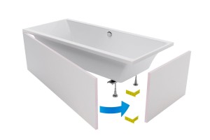 Obudowa Flex Do Wanny Prostokąt. 200  OBEX.P.20X90WH