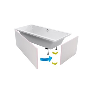 Obudowa Flex Do Wanny Bok 90X60  OBEX.P.90X60WH