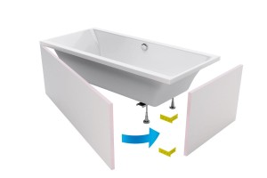 Obudowa Flex Do Wanny Prostokąt. 180  OBEX.P.18X85WH