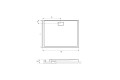 Zero Brodzik Prostokątny 100X90 Niski  BREX.1203.100.090.WHN.jpg