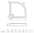 Sense Brodzik Półokrągły Kompakt 100X100 Biały  BREX.SEN10WHC.jpg