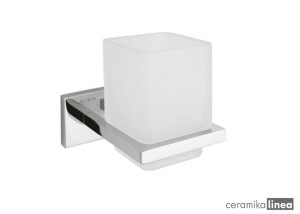 Oltens Tved szklanka z uchwytem szkło szronione/chrom 86101510