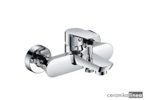 Oltens Vernal bateria wannowo-prysznicowa ścienna chrom 34004100
