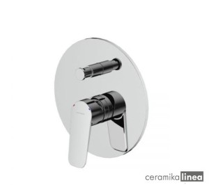 Oltens Vernal bateria wannowo-prysznicowa podtynkowa kompletna chrom 34104100