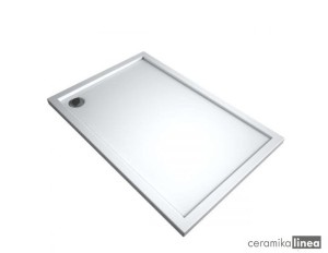 Oltens Superior brodzik prostokątny 140x80 cm akrylowy biały 15004000