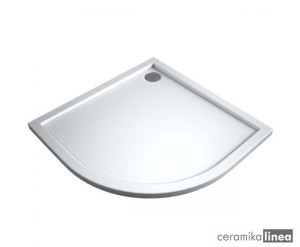 Oltens Superior brodzik półokragły 90x90 cm akrylowy biały 16002000