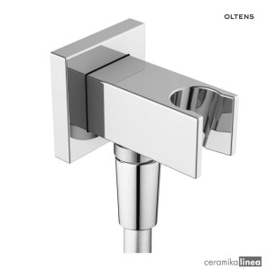 Oltens Hvita (S) przyłącze kątowe z uchwytem kwadratowe chrom 39303100
