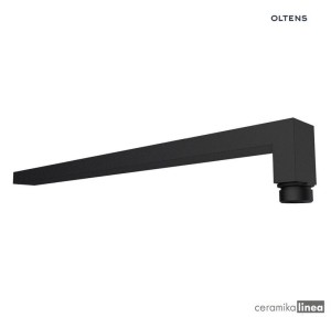 Oltens Lagan (S) ramię deszczownicy 40 cm prostokątne czarny mat 39401300
