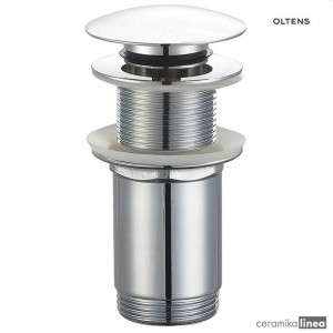 Oltens Rovde korek do umywalki klik klak okrągły bez przelewu G1 1/4 chrom 05201100