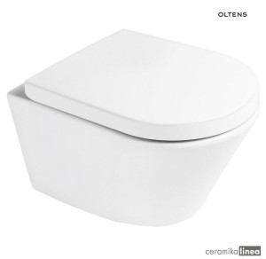 Zestaw Oltens Jog miska WC wisząca PureRim z deską wolnoopadającą 42004000