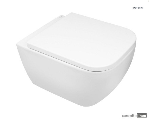 Zestaw Oltens Vernal miska WC wisząca PureRim z deską wolnoopadającą Slim 42007000.jpg
