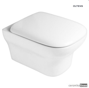 Zestaw Oltens Gulfoss miska WC wisząca PureRim z deską wolnoopadającą 42008000