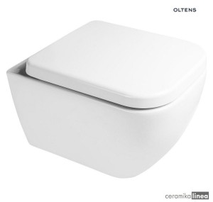 Oltens Vernal miska WC wisząca PureRim z powłoką SmartClean biała 42502000