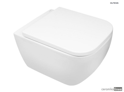 Zestaw Oltens Vernal miska WC wisząca PureRim z powłoką SmartClean z deską wolnoopadającą Slim 42507000.jpg