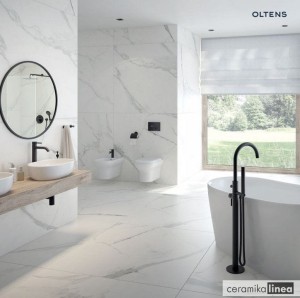 Zestaw Oltens Gulfoss miska WC wisząca PureRim z powłoką SmartClean z deską wolnoopadającą 42508000