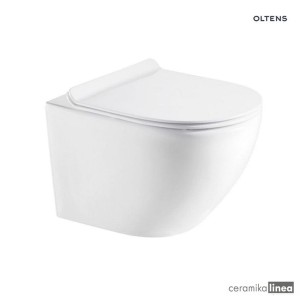 Oltens Hamnes miska WC wisząca PureRim z powłoką SmartClean biała 42513000