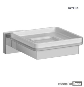 Oltens Tved mydelniczka z uchwytem szkło szronione/chrom 84101510