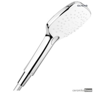 Oltens Driva EasyClick (S) słuchawka prysznicowa chrom/biały 37102110