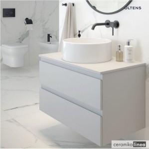 Oltens Vernal szafka podumywalkowa wisząca 60 cm 2S szary mat 60000700