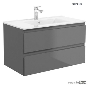 Oltens Vernal szafka 80 cm podumywalkowa wisząca grafit 60001400