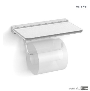 Oltens Vernal uchwyt na papier toaletowy z półką chrom 81110100