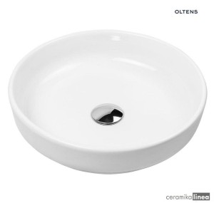 Oltens Fossa umywalka 40 cm nablatowa biała 40302000