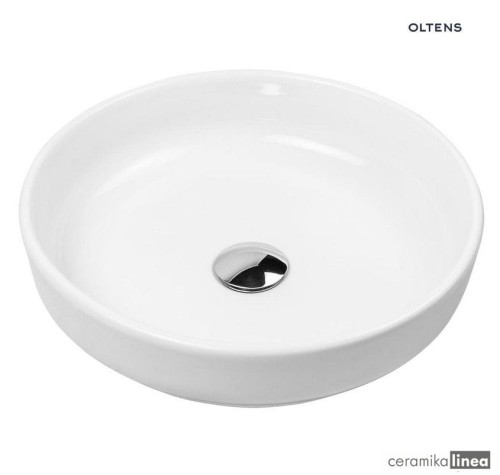 Oltens Fossa umywalka 40 cm nablatowa biała 40302000.jpg
