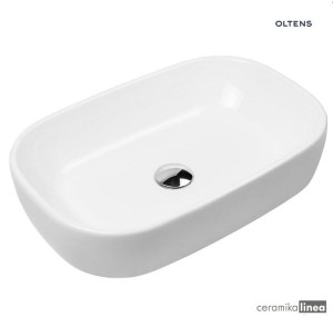 Oltens Jurong umywalka 54x36 cm nablatowa biała 40304000