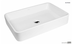 Oltens Lustra umywalka 60.5x35 cm nablatowa prostokątna biała 40306000