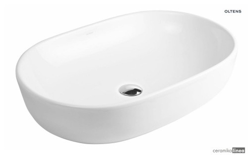 Oltens Hamnes umywalka 60x42,5 cm nablatowa owalna biała 40315000.jpg