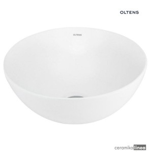 Oltens Jagala umywalka 32x32 cm nablatowa biała 40317000