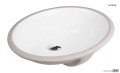 Oltens Mana umywalka 46x38 cm podblatowa owalna z powłoką SmartClean biała 40600000.jpg