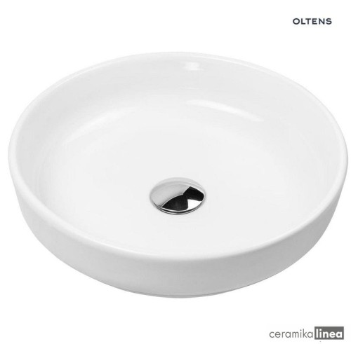 Oltens Fossa umywalka 40 cm nablatowa z powłoką SmartClean biała 40802000.jpg