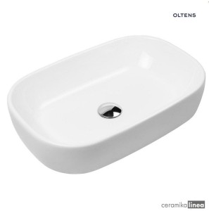 Oltens Jurong umywalka 54x36 cm nablatowa z powłoką SmartClean biała 40804000