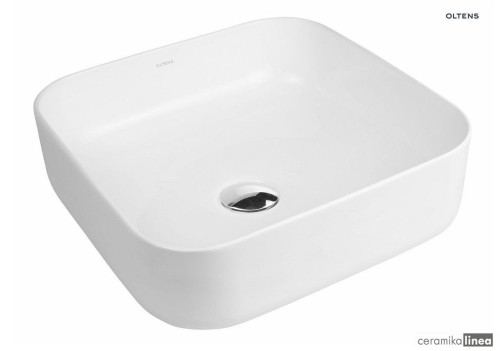 Oltens Hadsel umywalka 38,5 cm nablatowa kwadratowa z powłoką SmartClean biała Oltens Hadsel umywalka 38,5 cm nablatowa kwadratowa z powłoką SmartClean biała 40807000.jpg