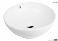Oltens Fana umywalka 42 cm nablatowa okrągła z powłoką SmartClean biała 40812000.jpg