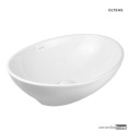 Oltens Etne umywalka 40x33 cm nablatowa owalna z powłoką SmartClean biała 40813000.jpg