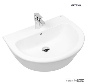 Oltens Jog umywalka 61x49 cm wisząca biała 41001000