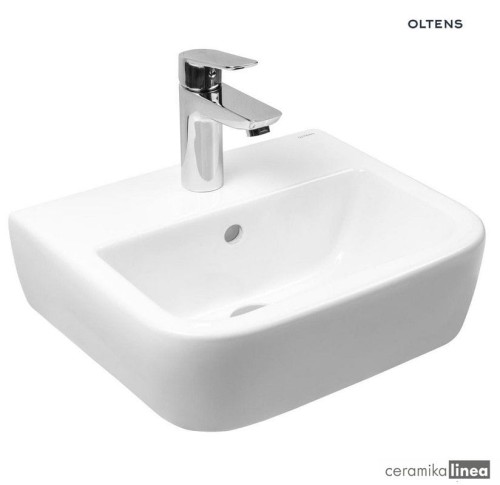 Oltens Vernal umywalka 40x32,5 cm wisząca z powłoką SmartClean biała 41503000.jpg