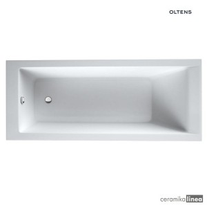 Oltens Langfoss wanna prostokątna 150x70 cm akrylowa biała 10002000