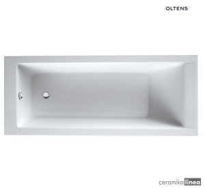 Oltens Langfoss wanna prostokątna 160x70 cm akrylowa biała 10003000