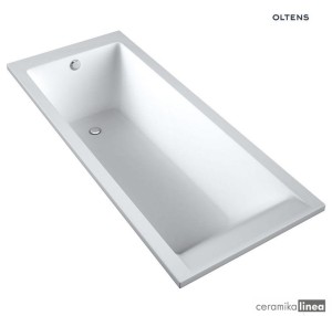 Oltens Langfoss wanna prostokątna 170x70 cm akrylowa biała 10004000