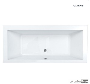 Oltens Selfoss wanna prostokątna 170x75 cm akrylowa biała 10006000