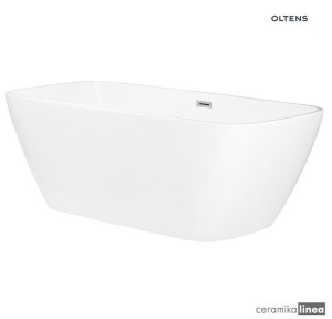 Oltens Millaa wanna wolnostojąca 170x78 cm owalna akrylowa biała 12002000