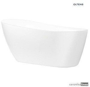 Oltens Gocta wanna wolnostojąca 170x78 cm owalna akrylowa biała 12003000