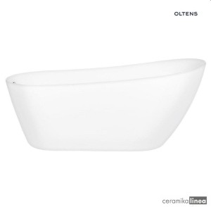 Oltens Gocta wanna wolnostojąca 160x75 cm owalna akrylowa biała 12006000