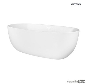 Oltens Ebba wanna wolnostojąca 170x80 cm akrylowa biała 12012000