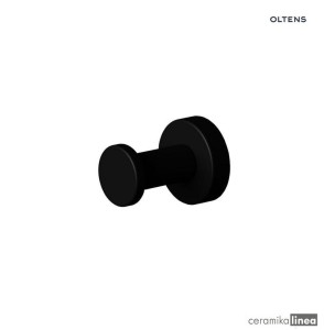 Oltens Gulfoss haczyk na ręcznik czarny mat 80001300