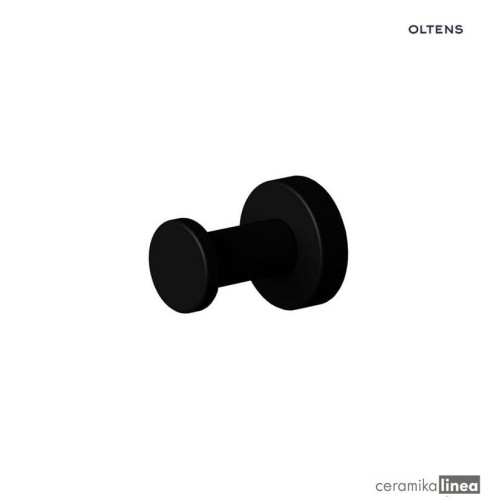 Oltens Gulfoss haczyk na ręcznik czarny mat 80001300.jpg
