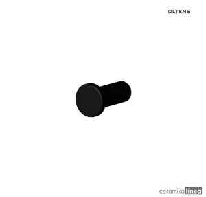 Oltens Vernal haczyk na ręcznik czarny mat 80004300